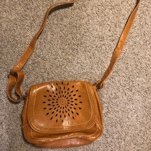Camel crossbody bag